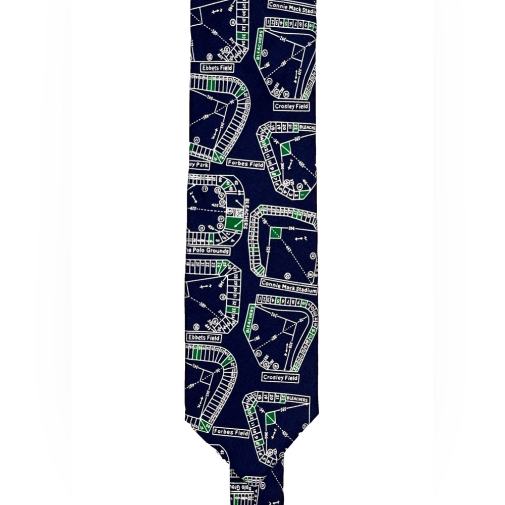 Vintage Josh Bach Baseball Field Necktie